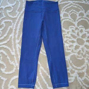 Lululemon Wunder Train High-Rise Crop Leggings 23" Inseam in Wild Indigo Size 8